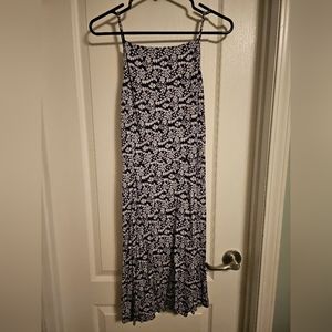 Loft Blue and White Dress, Size Large